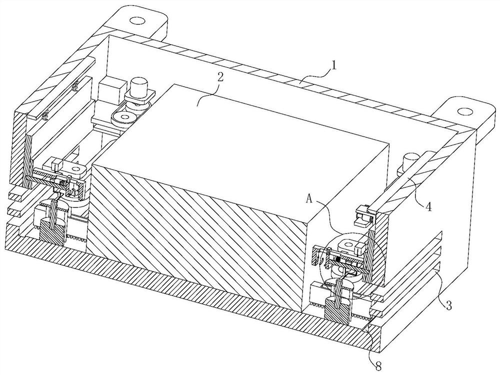 Battery protection structure of new energy automobile