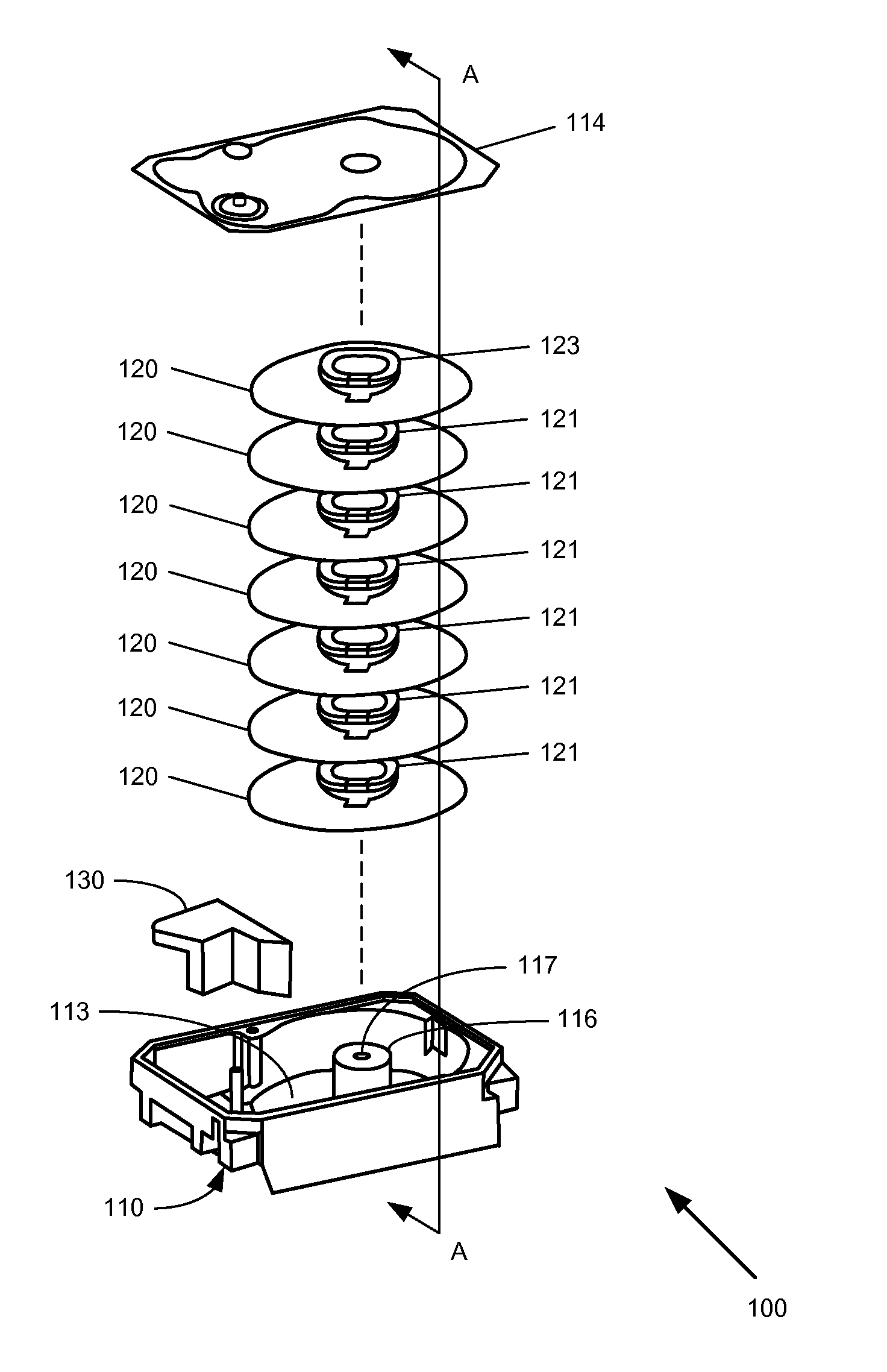 Sealed disk media enclosure