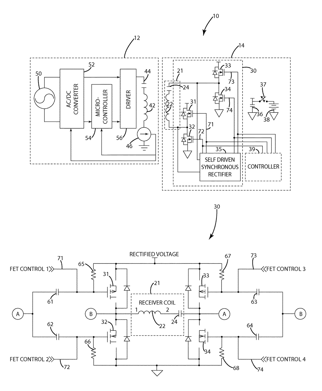 System and method for bidirectional wireless power transfer