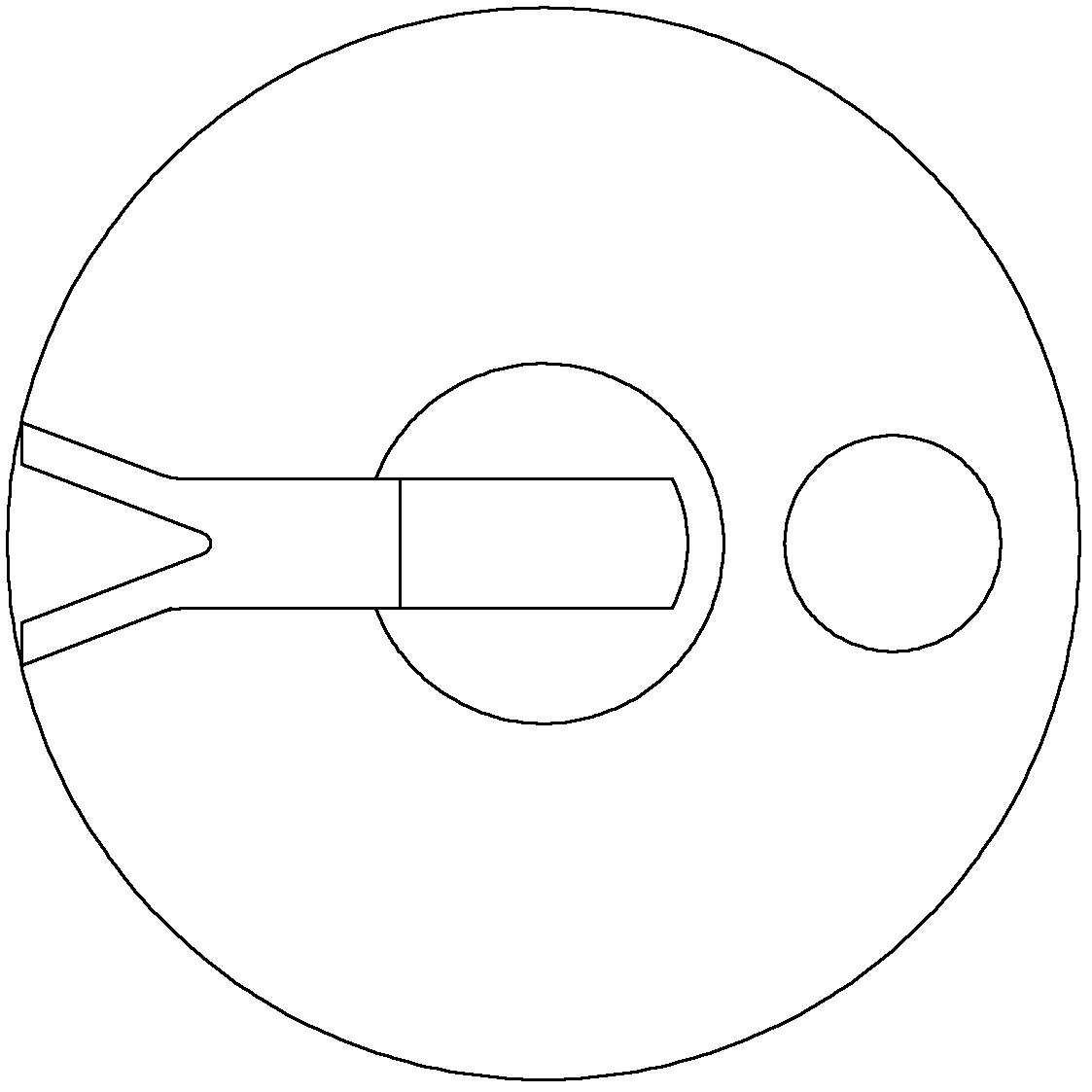 Pot with Y-shaped handle and pot lid with Y-shaped handle