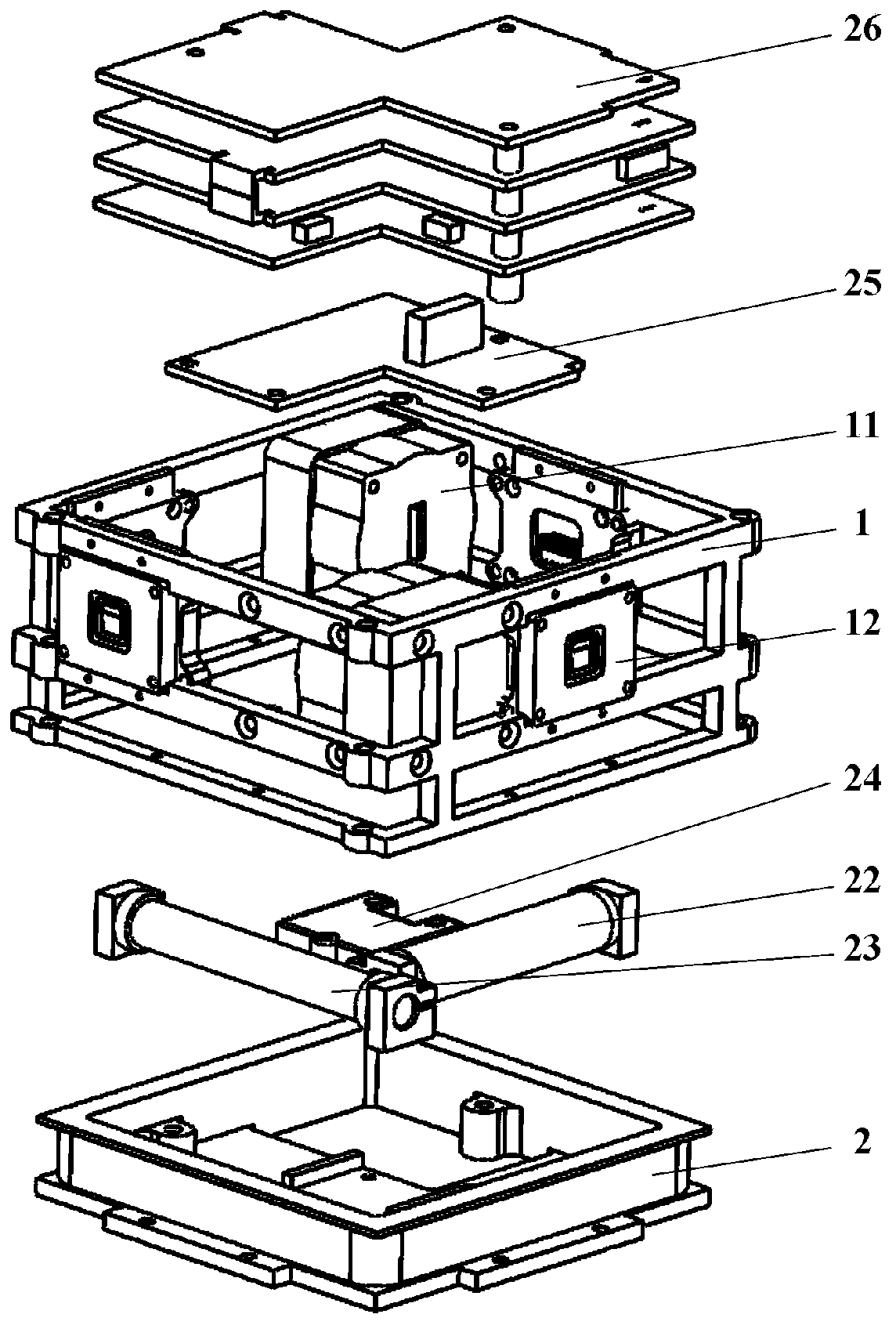 Cubesat bias momentum attitude control system