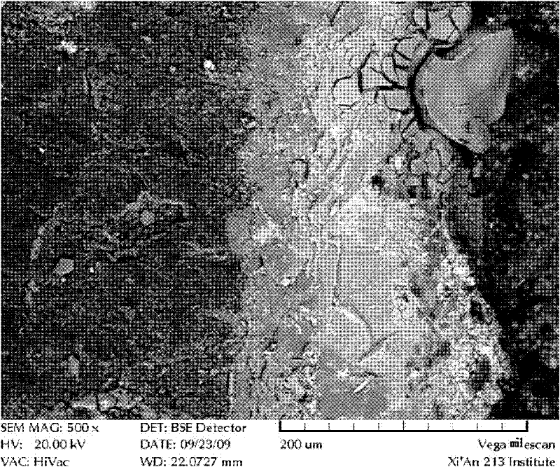 Method for preparing carbon/carbon composite material nanometer silicon carbide-mullite composite external coating