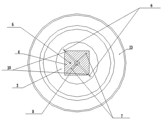 Wide-beam high-gain dual-frequency circular polarization combination antenna