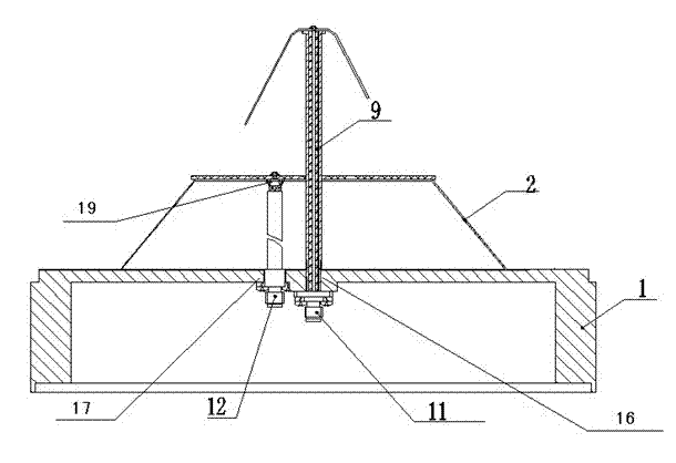 Wide-beam high-gain dual-frequency circular polarization combination antenna