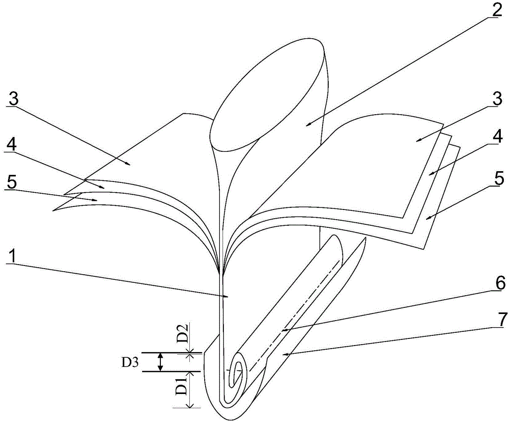 Paper-plastic bonding adhesive tape, plastic compound woven bag and preparation method