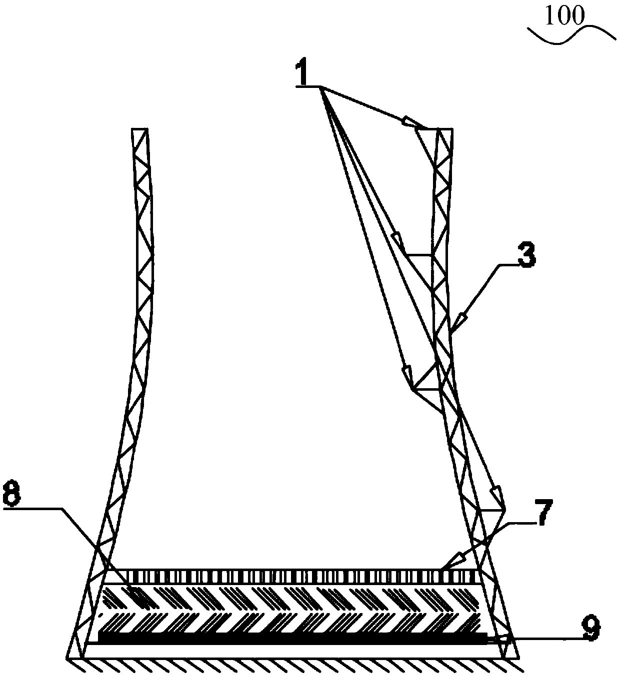 Steel structure cooling tower