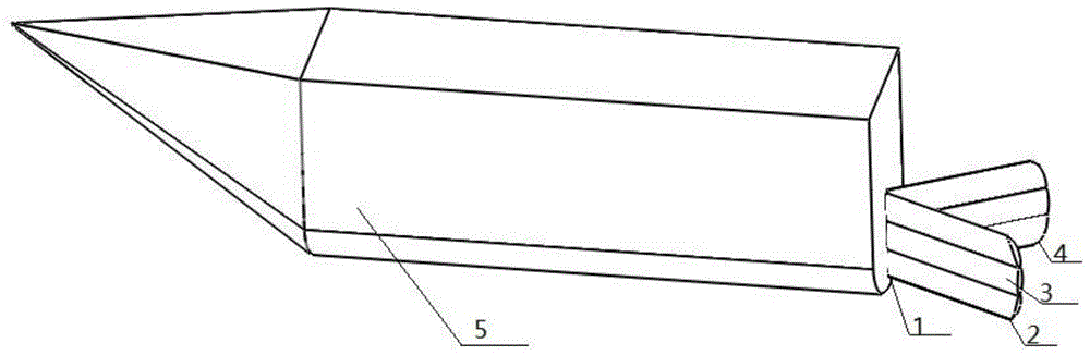 Horizontal opening bionic twin tail rotors