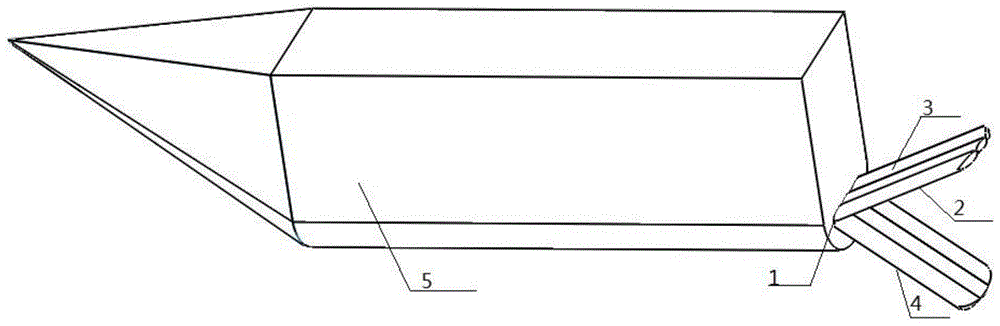 Horizontal opening bionic twin tail rotors