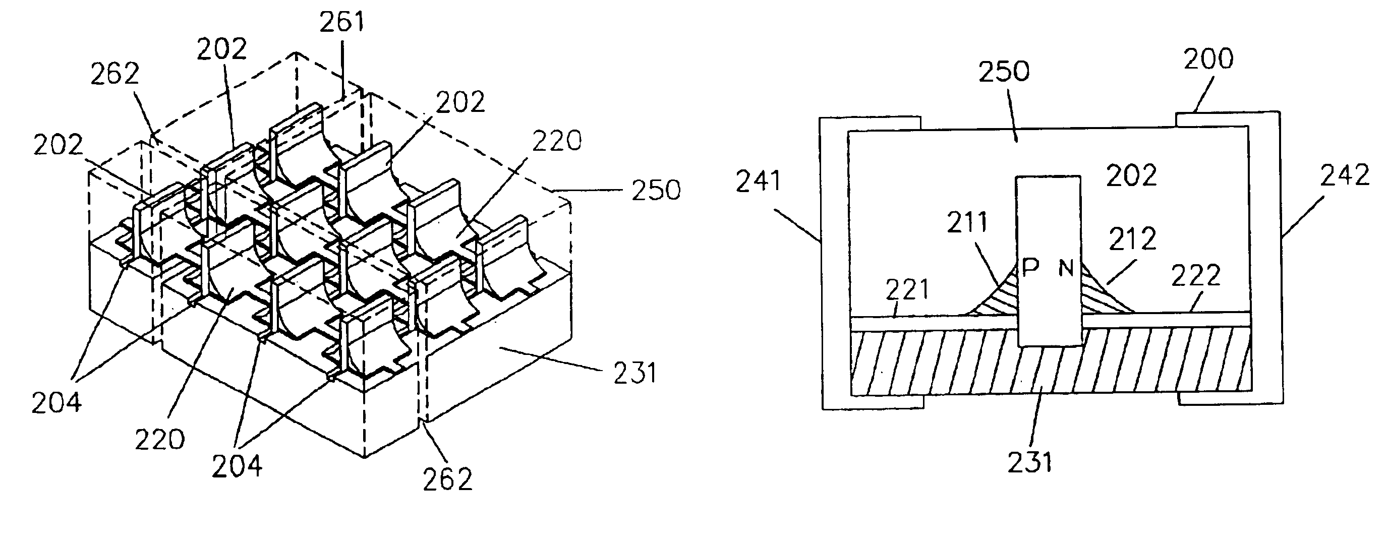 Discrete circuit component having an up-right circuit die with lateral electrical connections