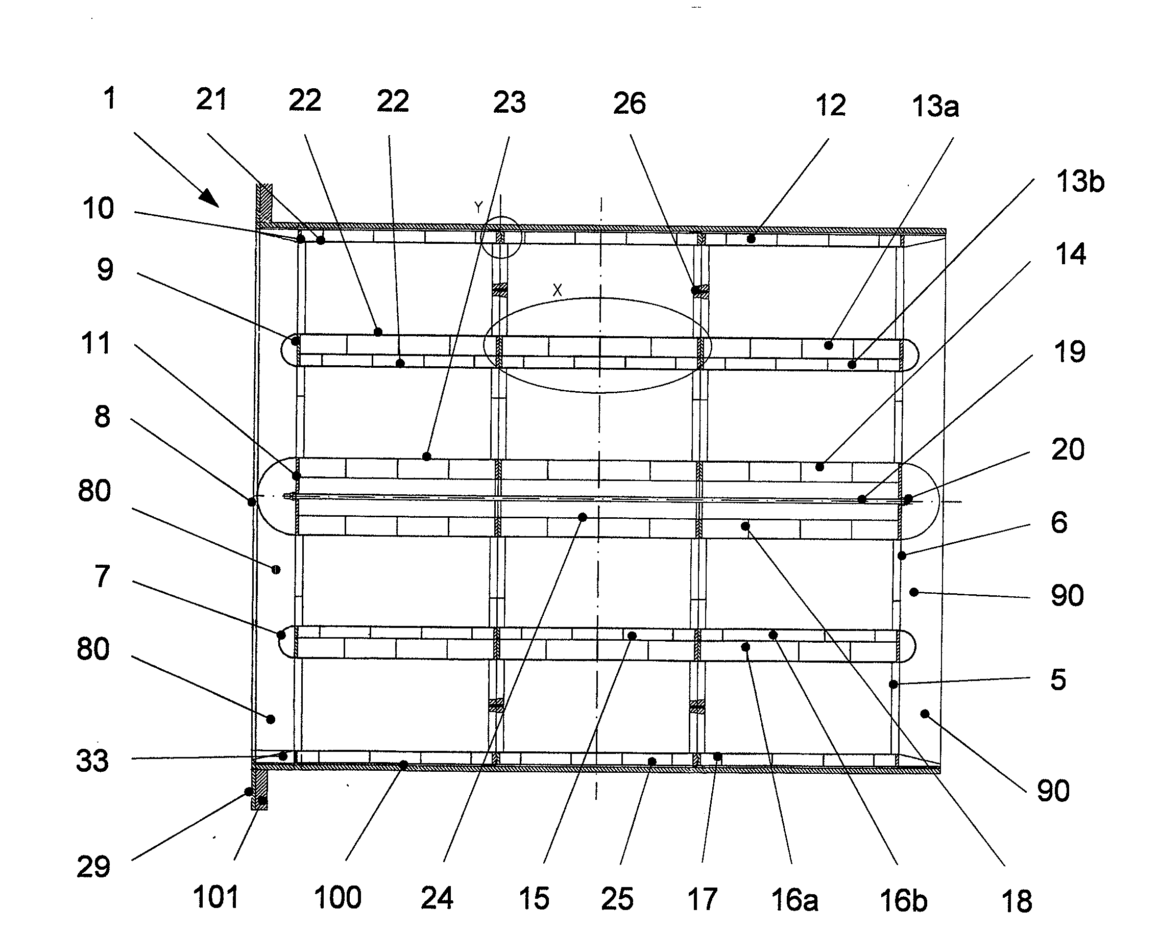 Duct Sound Damper For A Flow Machine