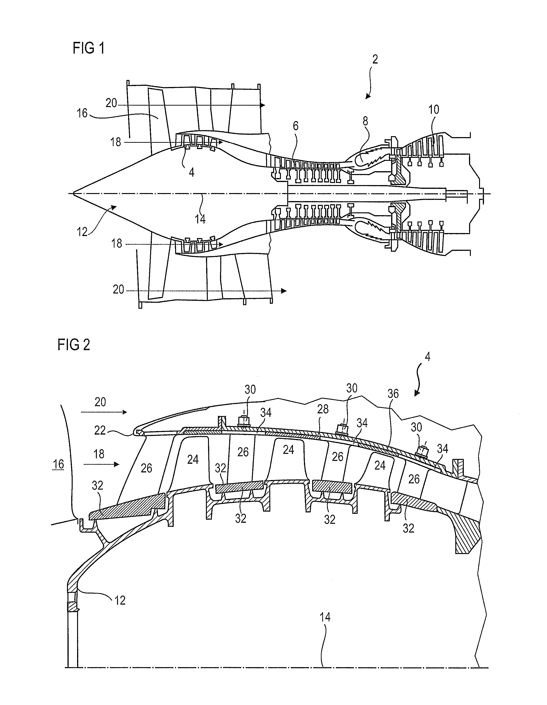 Mixed Stator for an Axial Turbine Engine Compressor