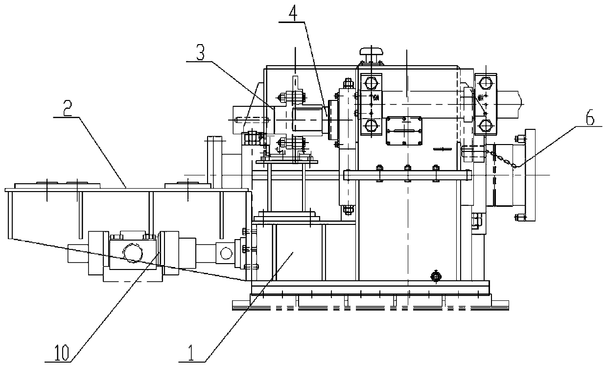 Movable uncoiling speed reducer for nonferrous metal working industry