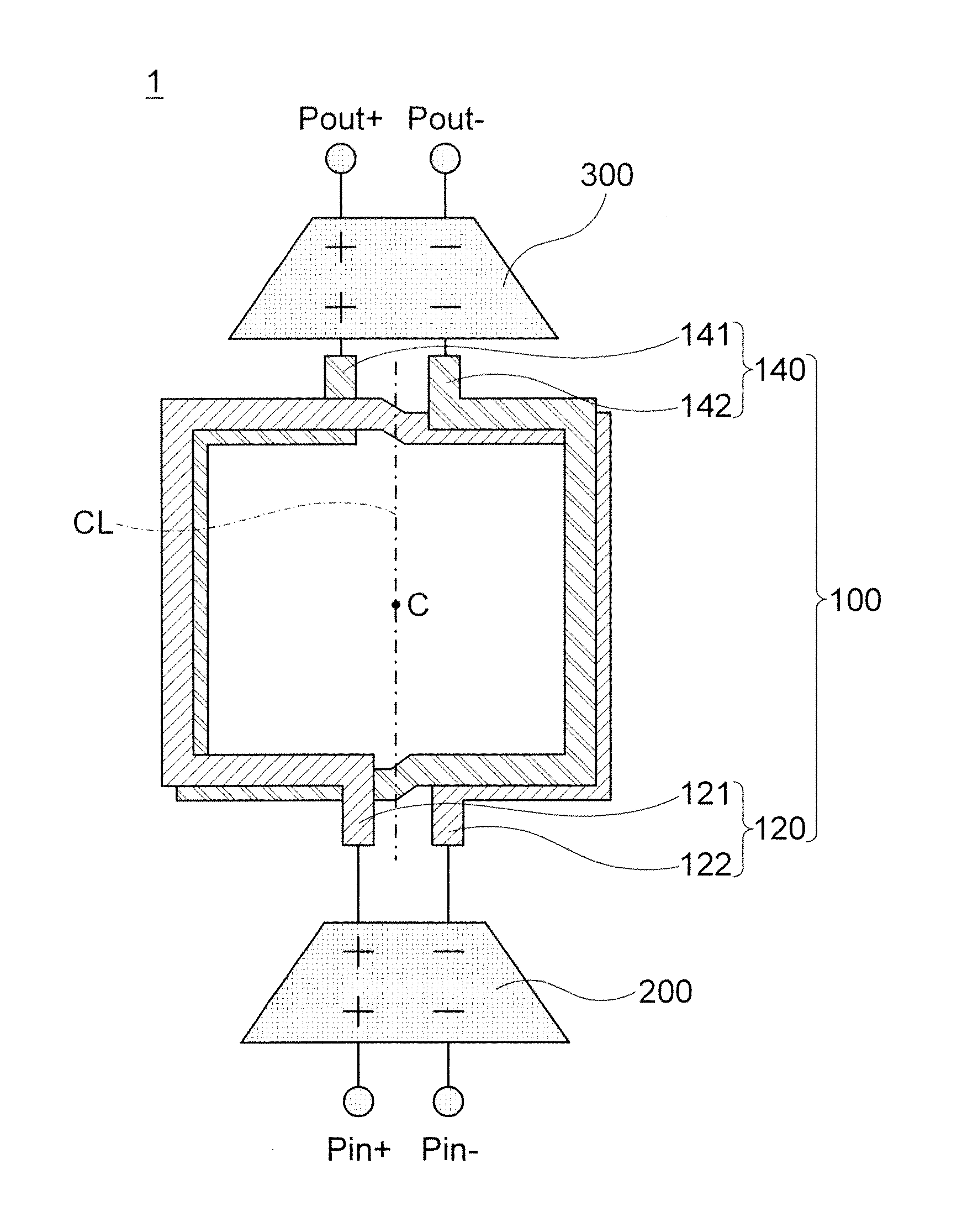 Transformer and CMOS power amplifier including the same