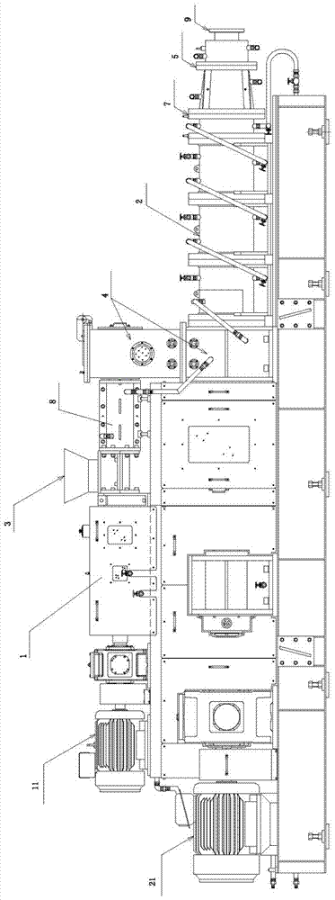 High pressure extrusion molding machine