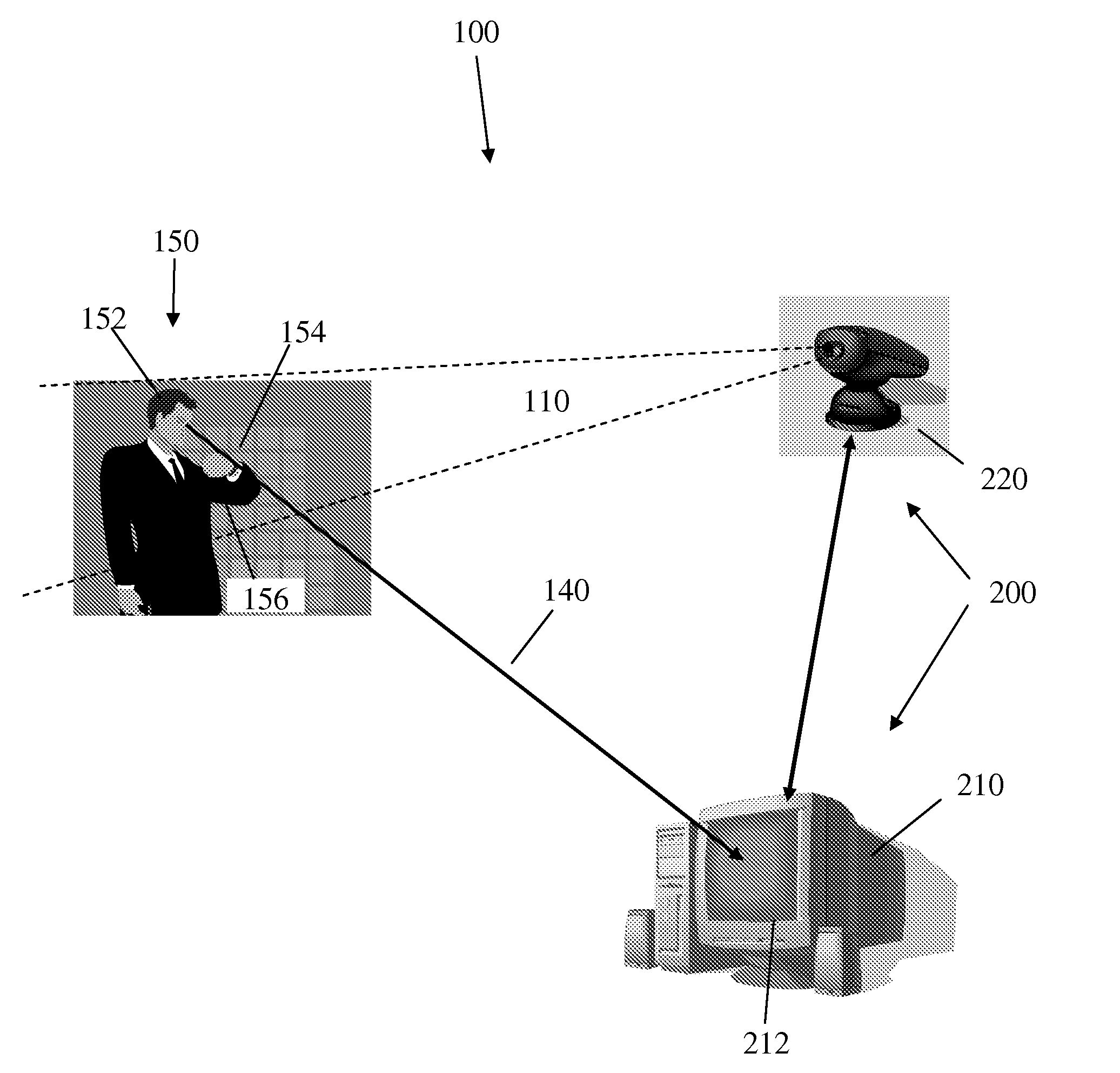 Pointing device and method