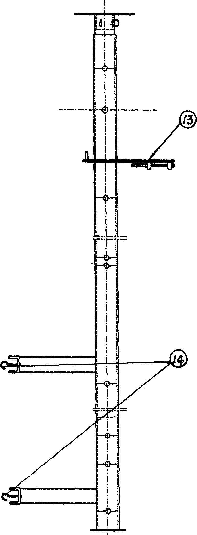 Ladder platform for overhauling 220KV outdoor isolation switches