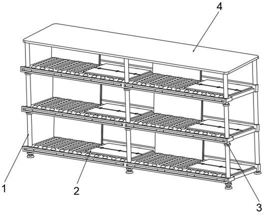 High-strength anti-static goods shelf