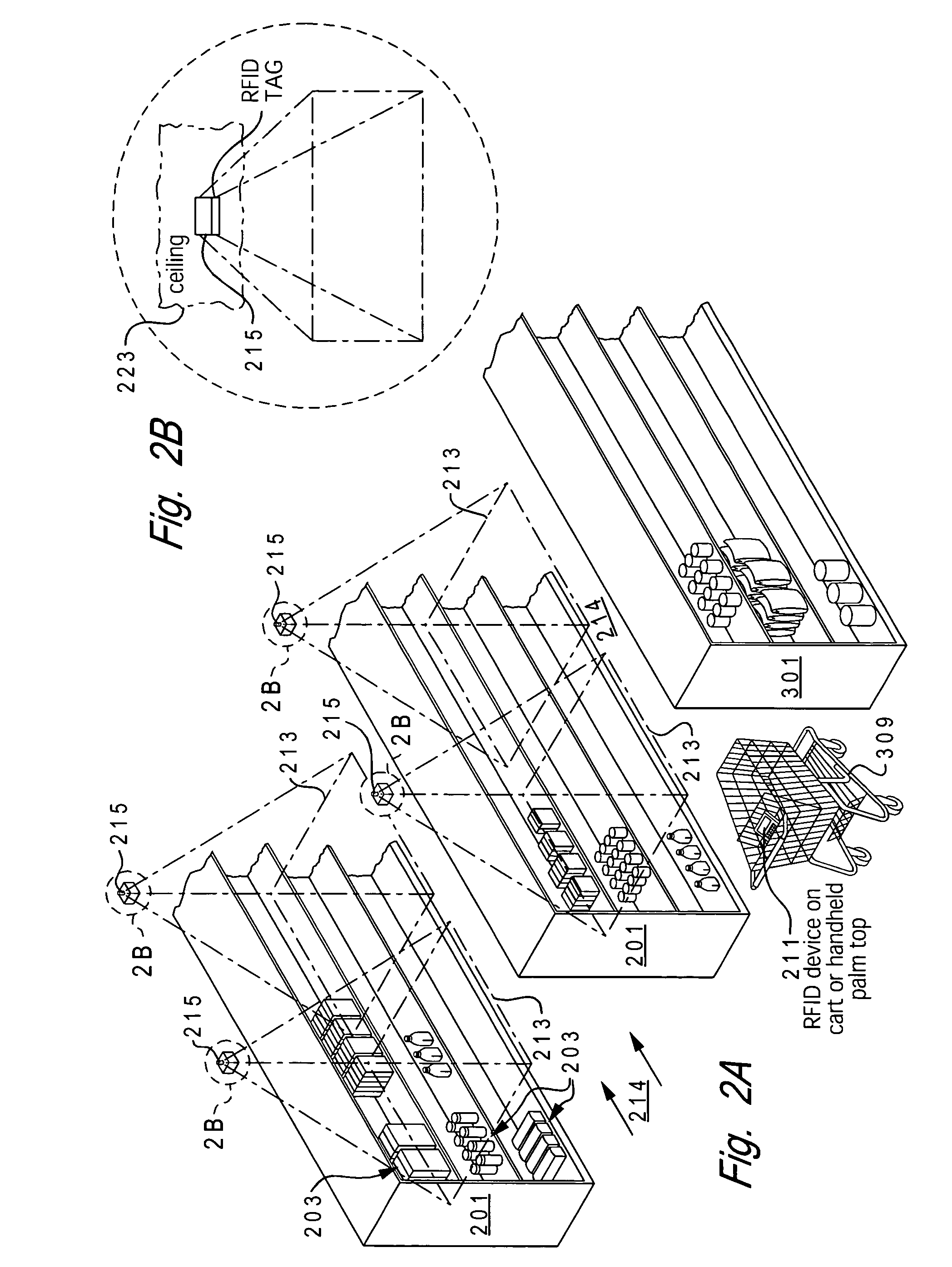 Self-locating devices via highly directional RFID tags in controlled location