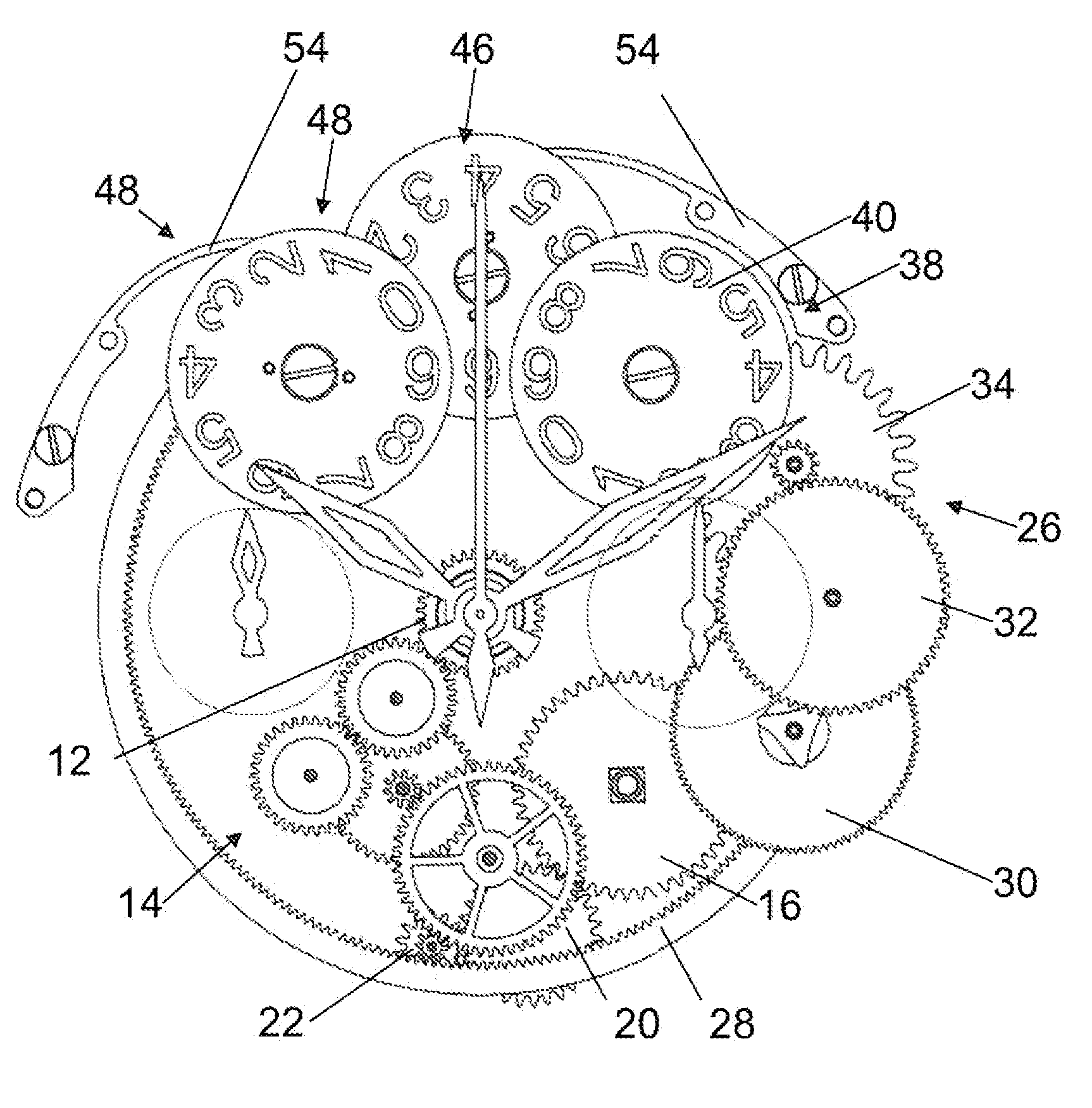 Power reserve display mechanism