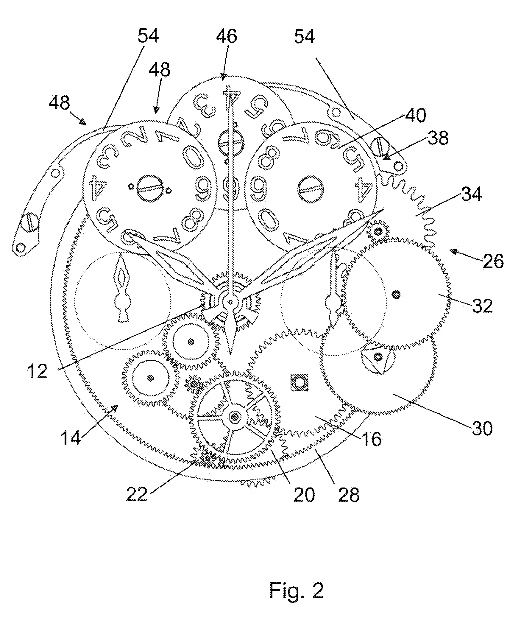 Power reserve display mechanism