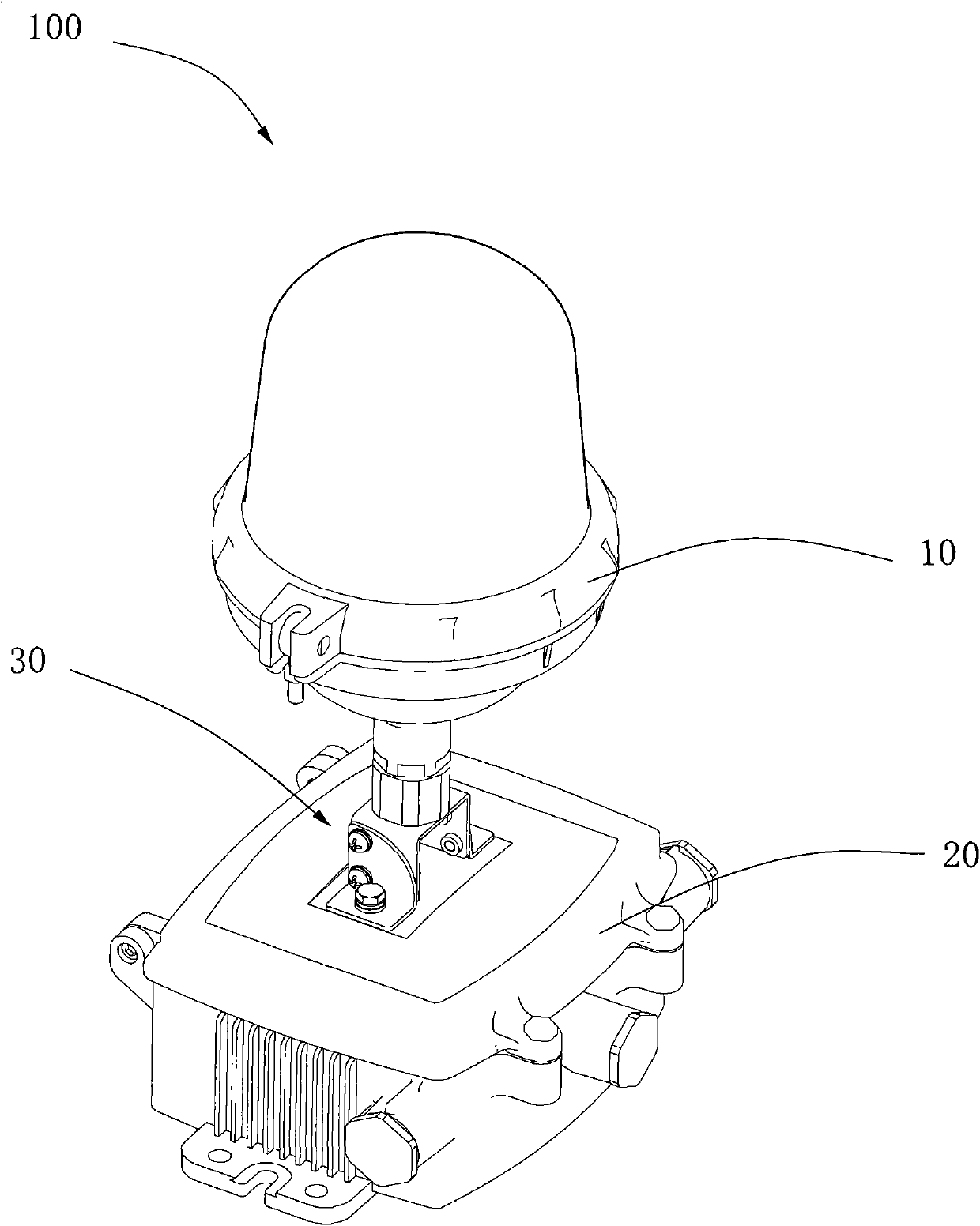 Angle adjusting device and lamps and lanterns using same