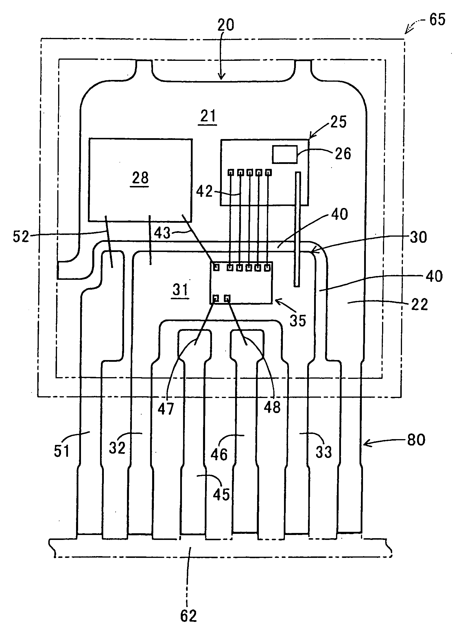 Semiconductor equipment having multiple semiconductor devices and multiple lead frames