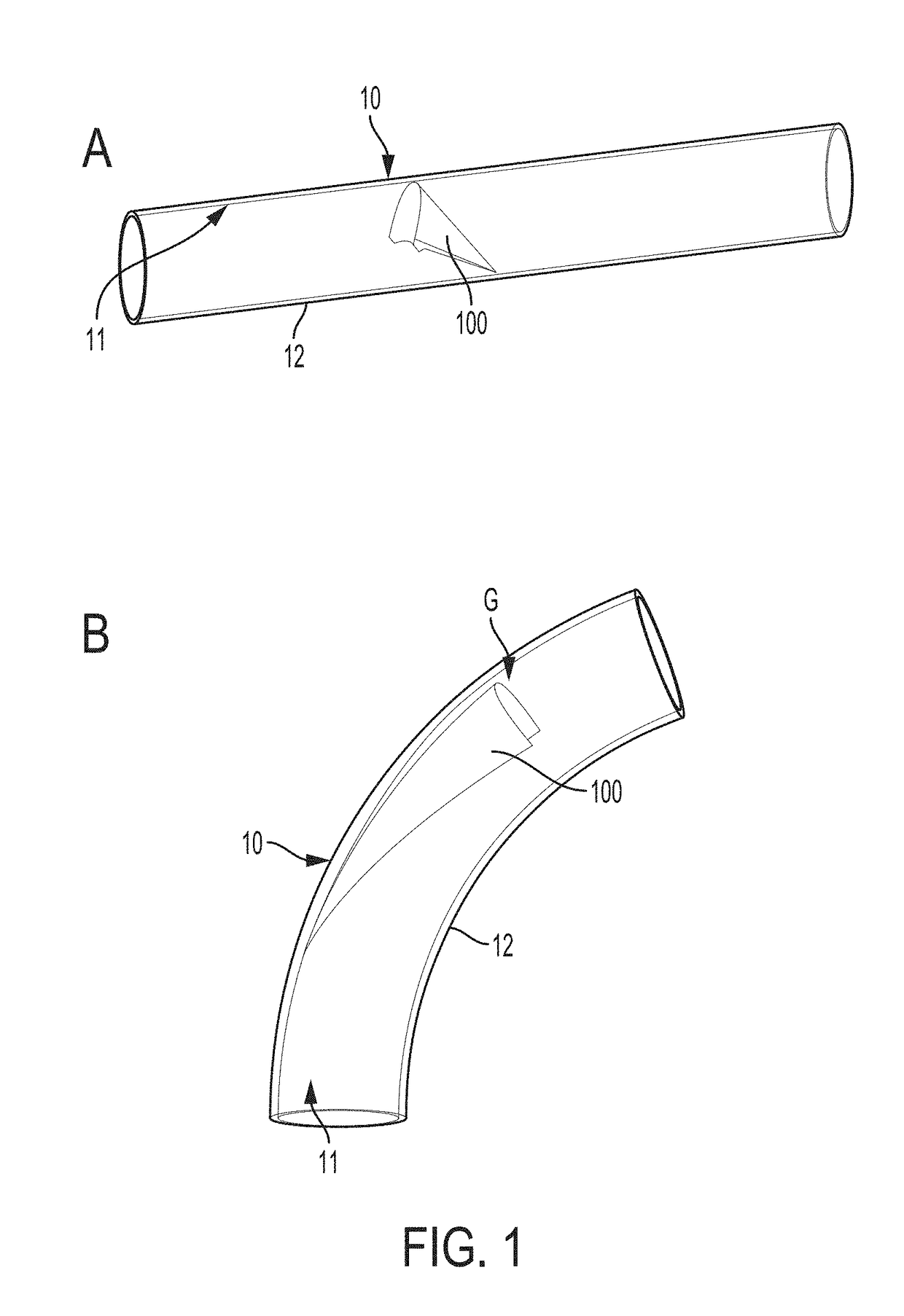 Valved conduit and method for fabricating same