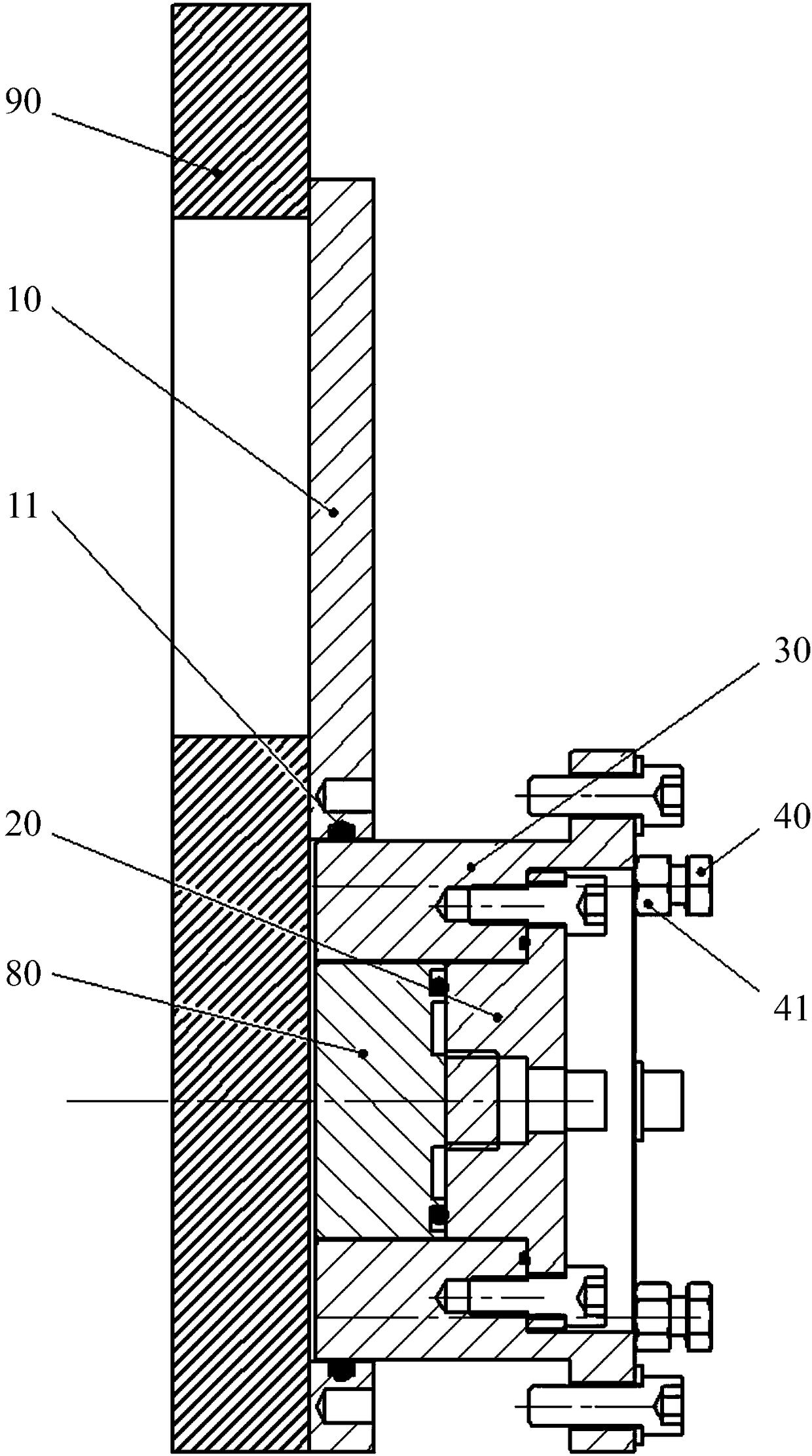 Safe replacement device for soil pressure sensor