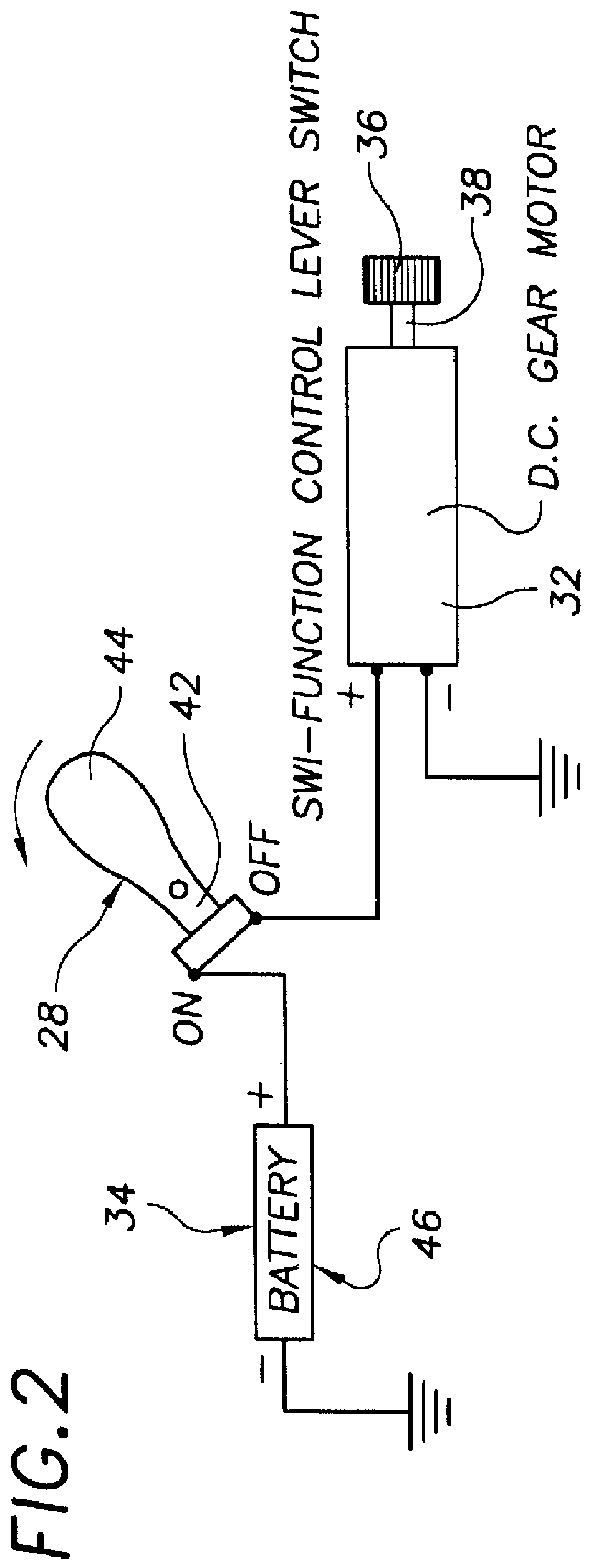 Fishing rod assembly having a motor operated fishing reel