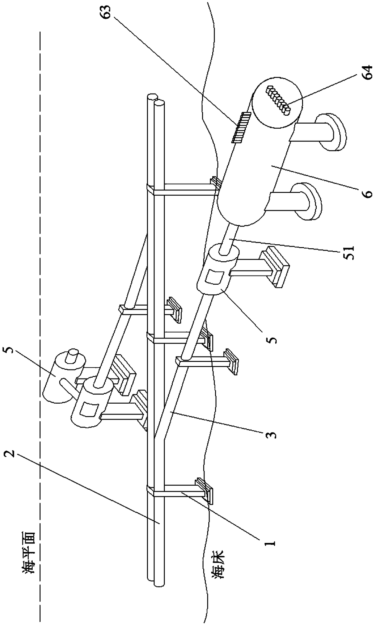 Seabed vacuum pipeline defense system