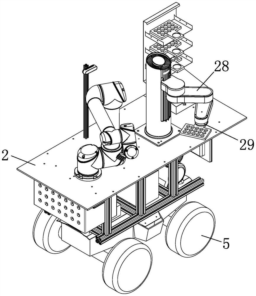 Double-arm small fruit and vegetable harvesting robot