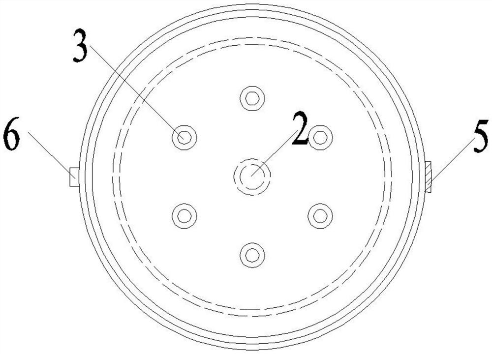 A lotus type ladle long nozzle oxygen burning device