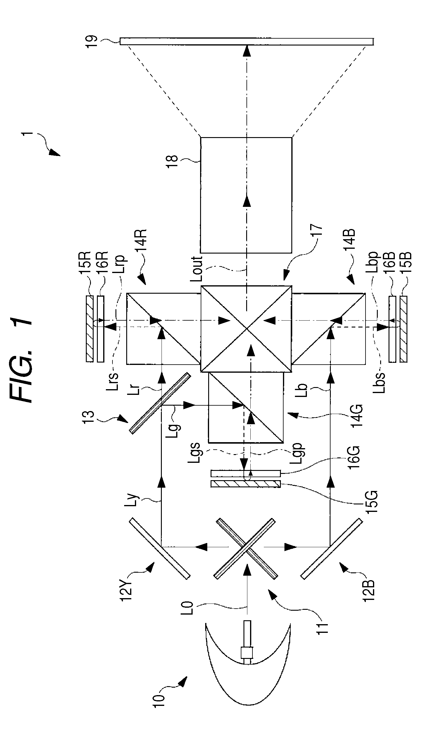 Projection type liquid crystal display and compensation plate