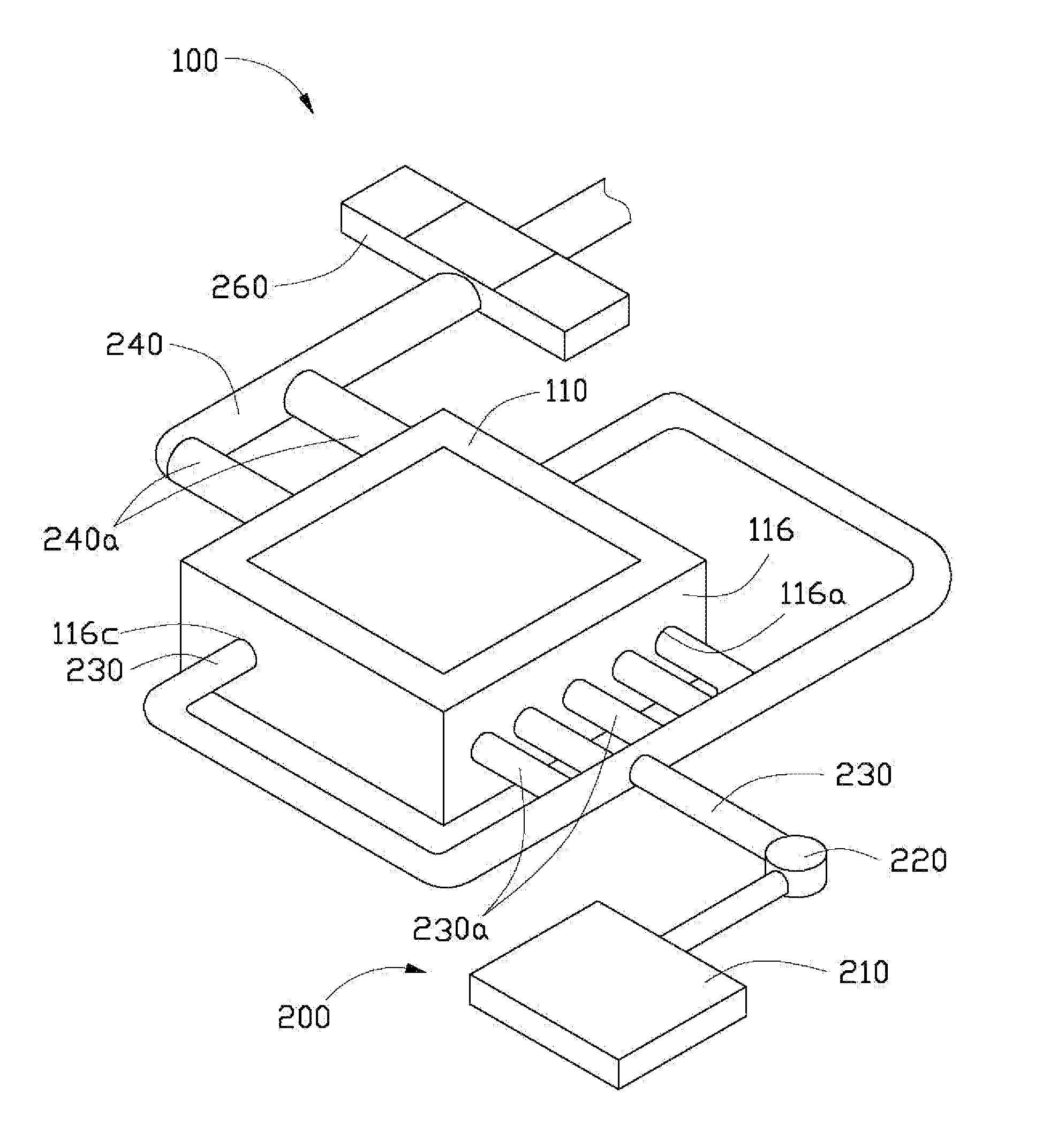 Cooling device for molding apparatus