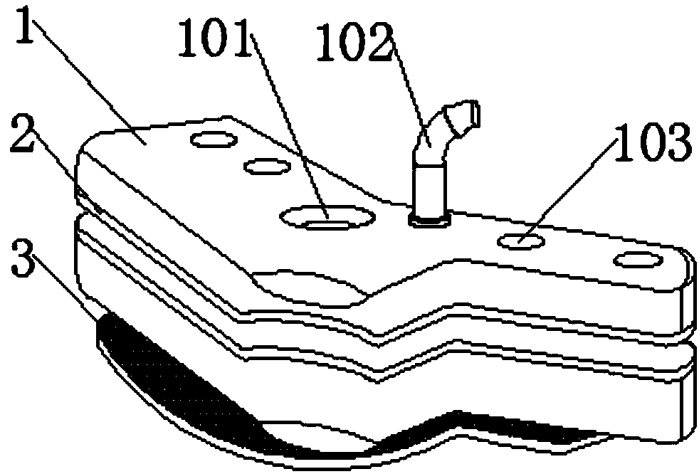 Motorcycle brake fixing device