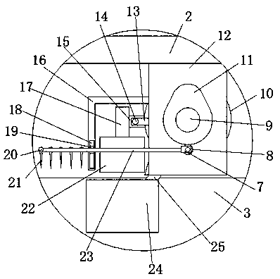 A fast foam scraping device for stabilizing flotation flow field