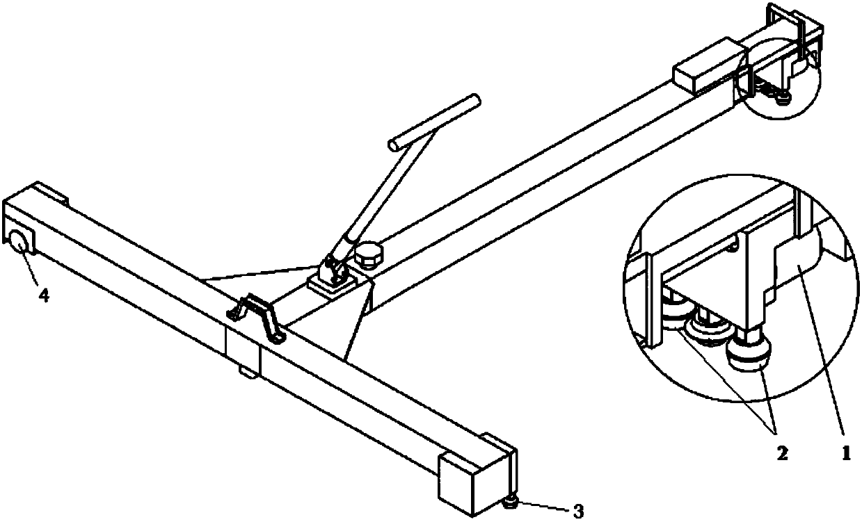 Two-dimensional laser dynamic detection device and method of steel rail profiles and corrugations