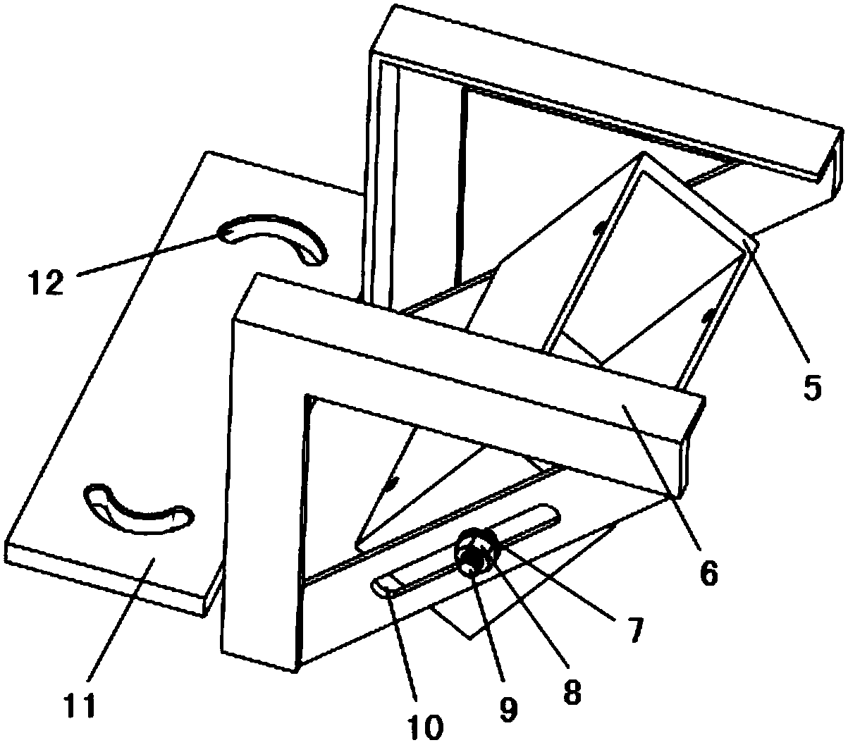 Two-dimensional laser dynamic detection device and method of steel rail profiles and corrugations