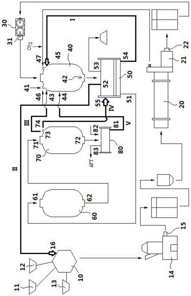 Tungsten mineral raw material metallurgy system with multiple closed cycles