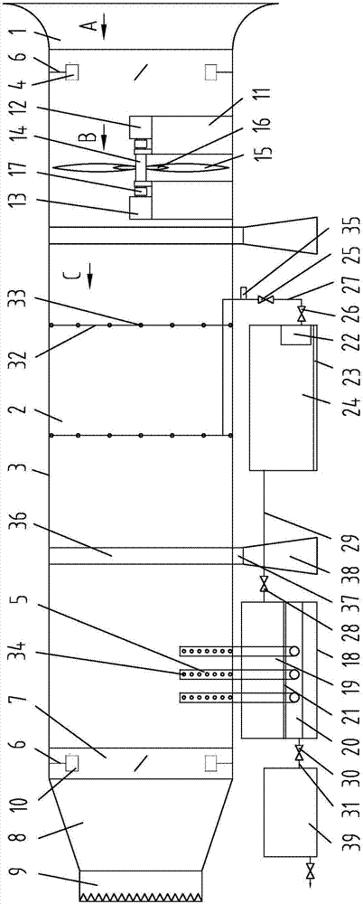 Large cleaning air-making system and cleaning air-making method