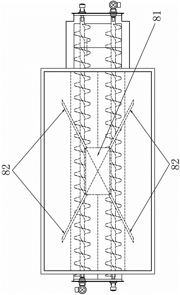 Food waste raw material receiving comprehensive treatment apparatus