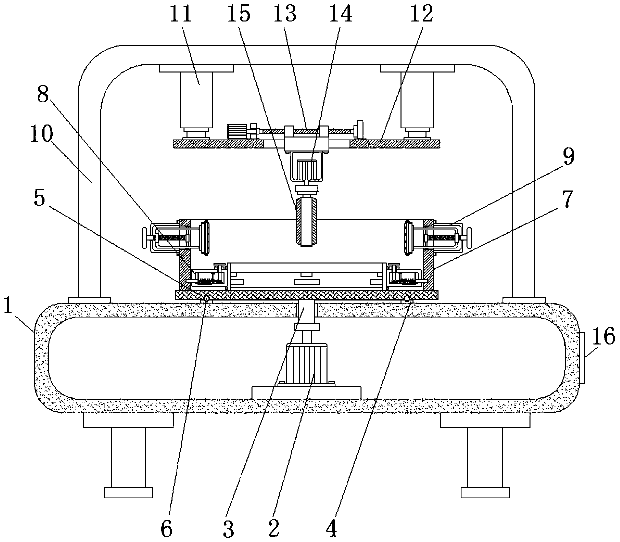 A rough machining pretreatment equipment for the inner surface of the motor shell