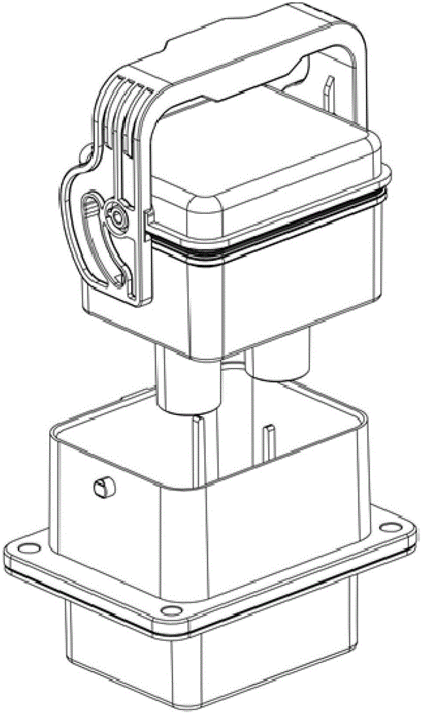 Opening and closing mechanism of high-voltage part hand-operated maintenance switch