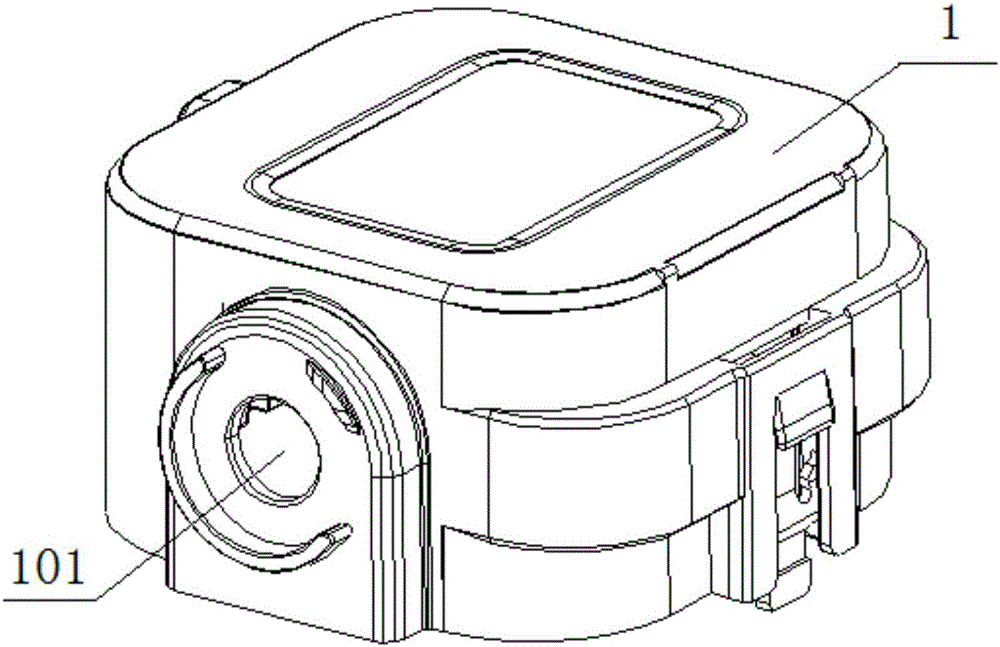 Opening and closing mechanism of high-voltage part hand-operated maintenance switch