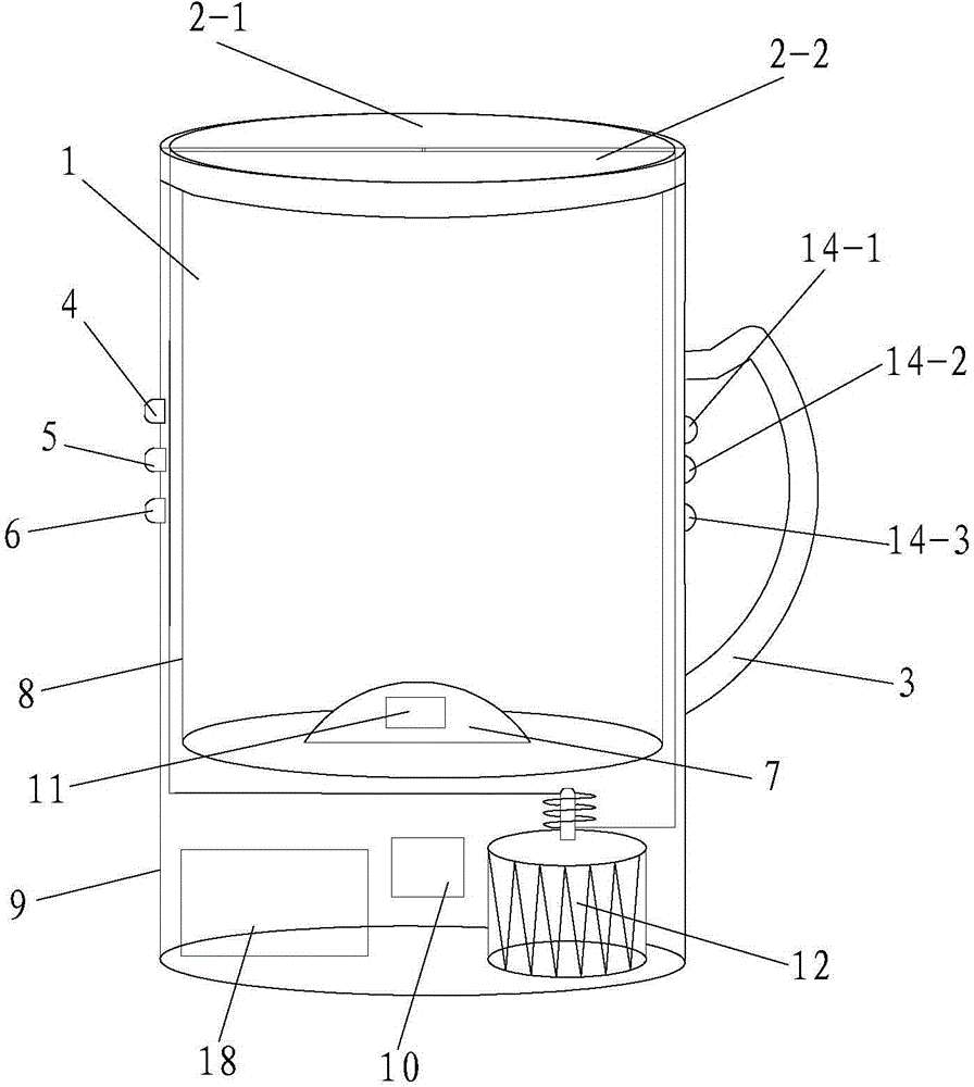 Intelligent temperature control cup