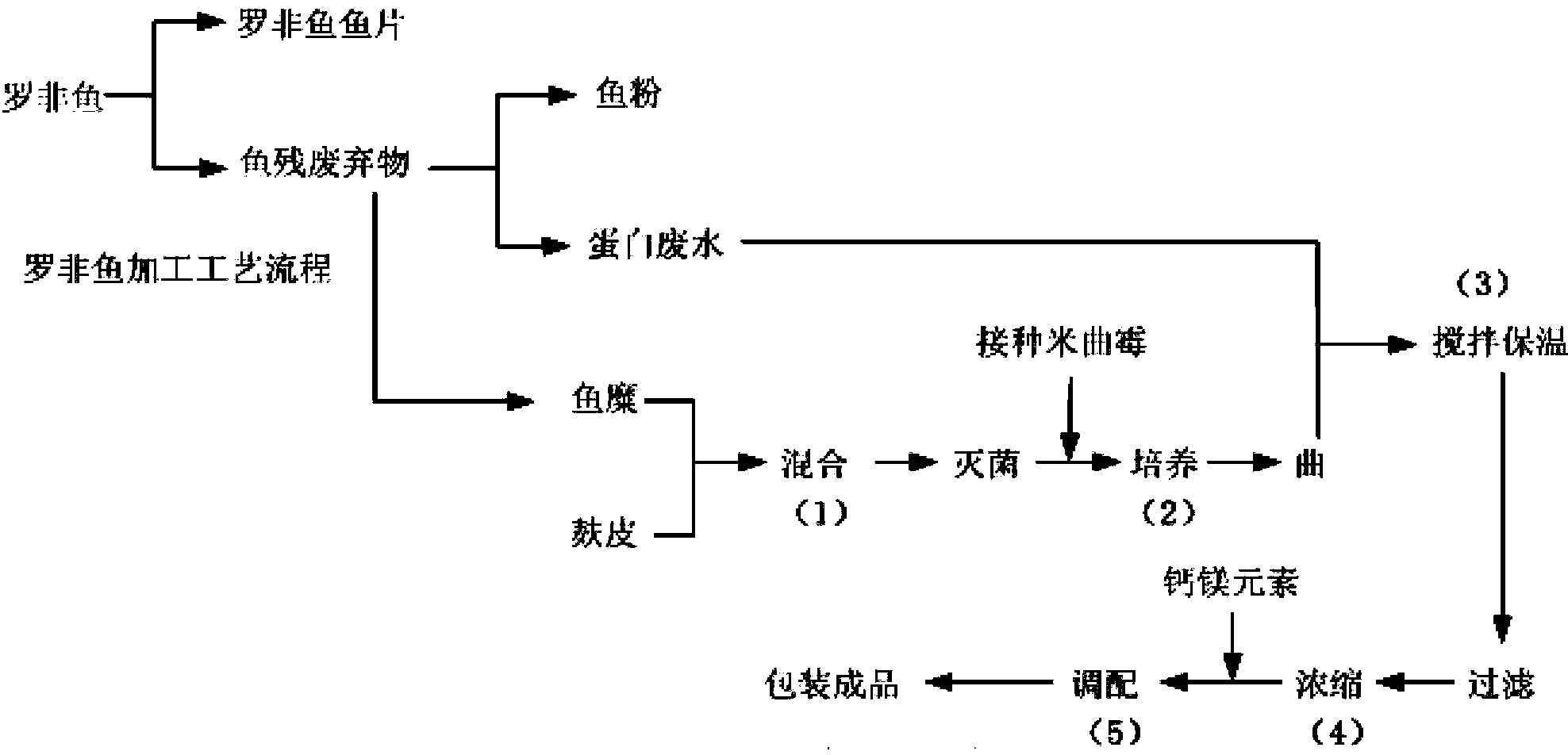 Method for producing amino acid liquid fertilizer by processing wastewater via tilapias