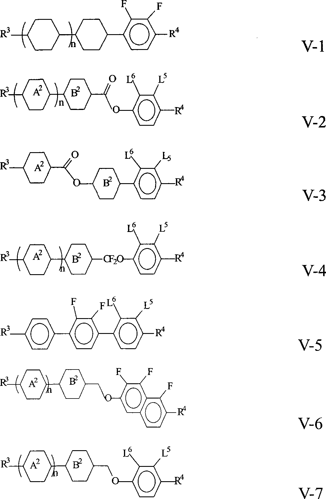 Liquid crystal mixture and liquid crystal display part containing same