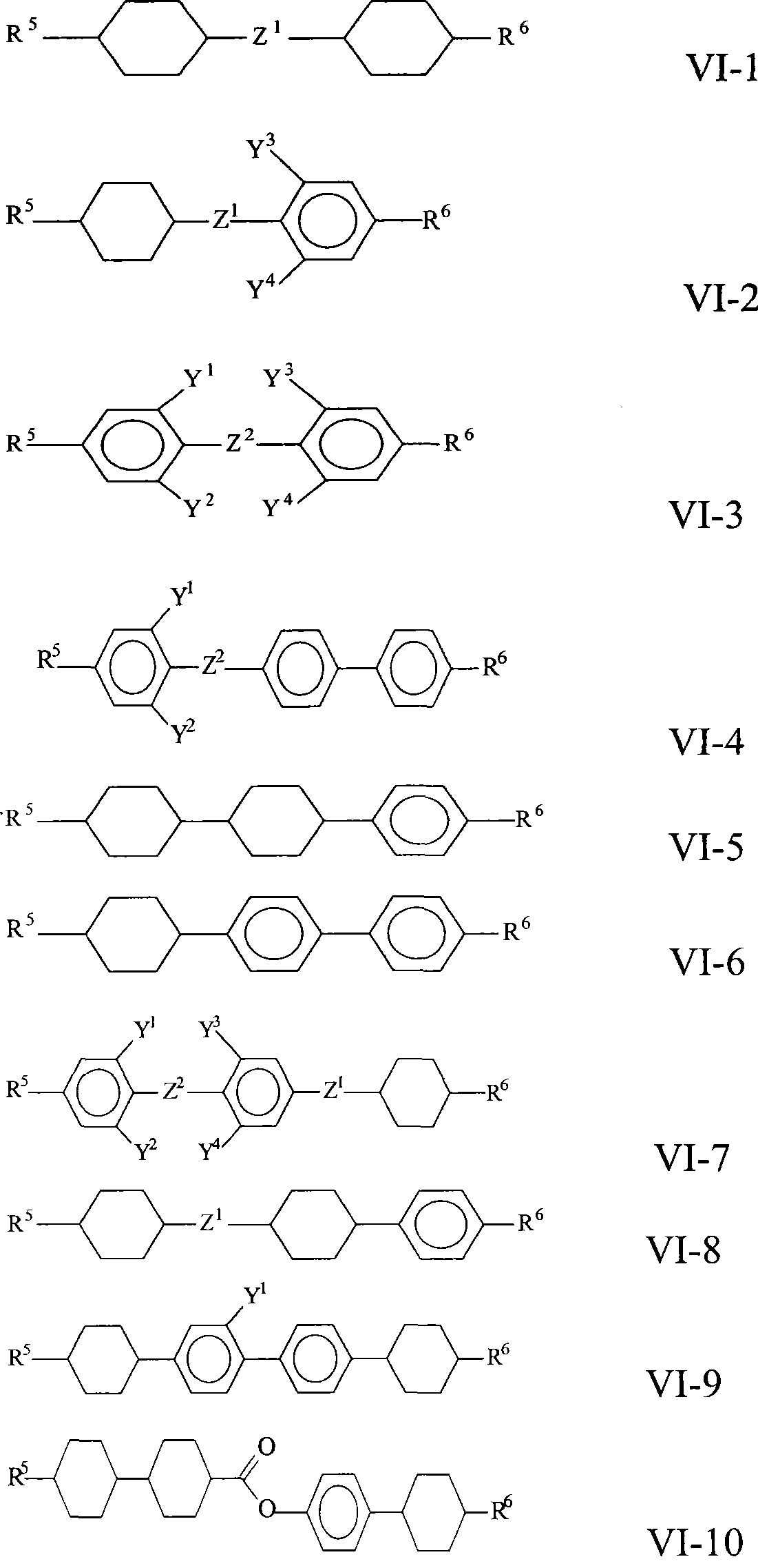 Liquid crystal mixture and liquid crystal display part containing same