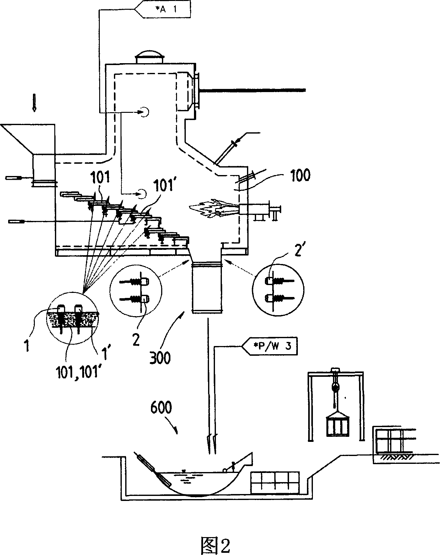 Combustion apparatus for r.p.f boiler