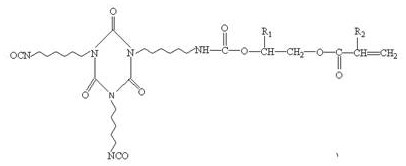 A kind of low-viscosity environment-friendly UV/moisture double-cured three-proof adhesive and preparation method thereof